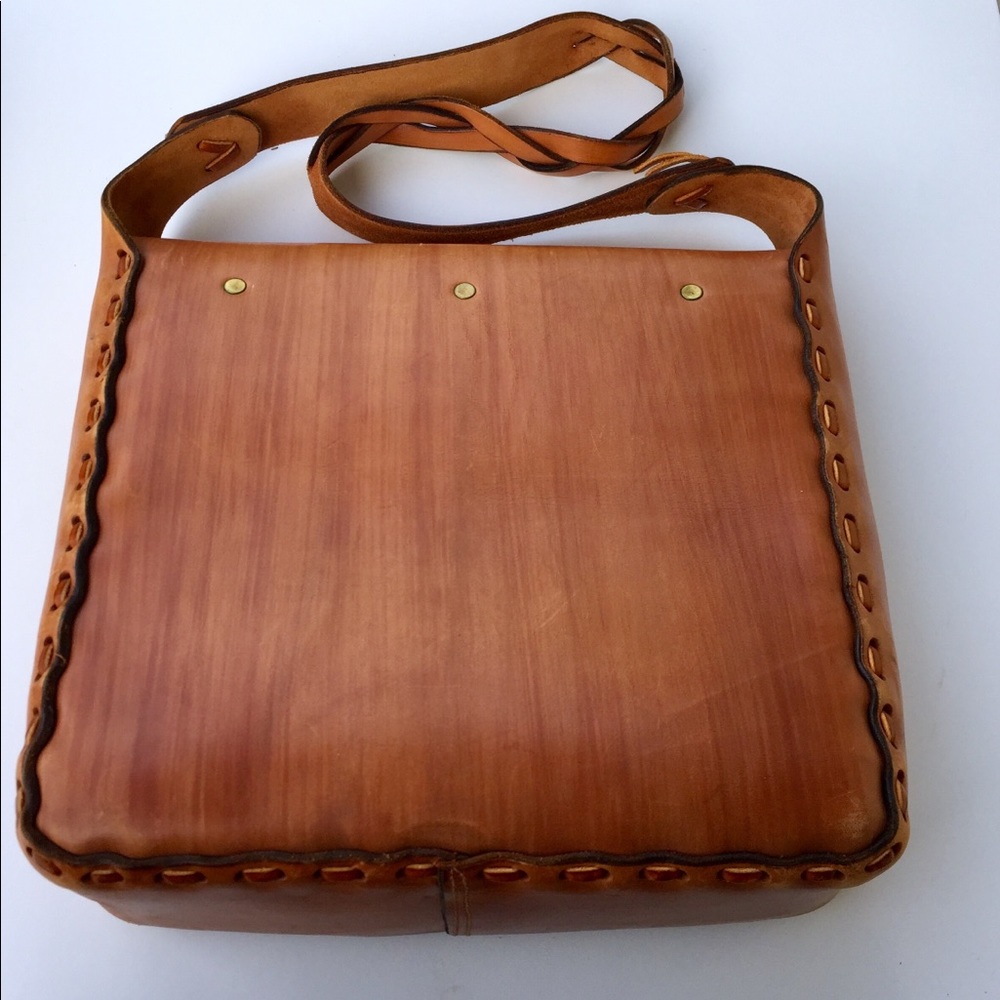 Mexican leather shoulder bag - Picture 2 of 4